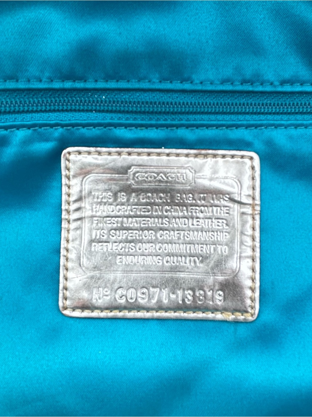 Coach | Poppy Metallic Gold Leather Purse | C0971-13819 - Picture 9 of 16